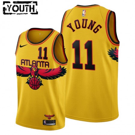 Dres Atlanta Hawks Trae Young 11 Nike 2021-22 City Edition Throwback 90s Swingman - Dječji